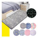 Alfombra Tapete 150cm Felpudo Pie De Cama Luminoso Infantil