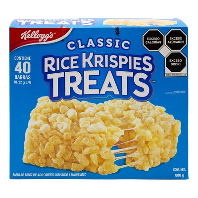 Kellogg's Barras De Arroz Inflado Rice Krispies 40 Pzas | Envío gratis