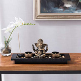 Mygift Mini Zen Garden Con Estatua De Ganesh, Quemador De Va