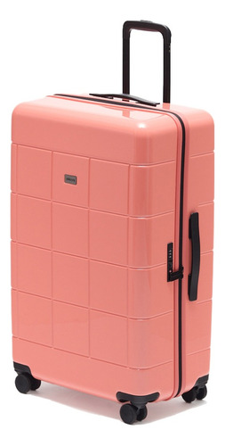 Maleta De Viaje Rígida Grande Mappa Lite 4 Ruedas Color Peach Lisa