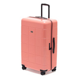 Maleta De Viaje Rígida Grande Mappa Lite 4 Ruedas Color Peach Lisa