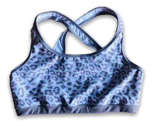 Top Deportivo Amazing Chic Polisap Print Gris Niña Mujer