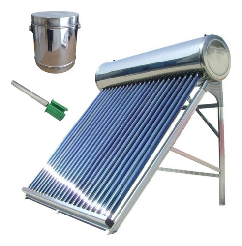 Termotanque Solar 80lts Acero Inox. Magnesio Tanque 8 Tubos