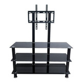 Rack Mueble Mesa Soporte Para Tv 32 A 55 3 Pisos B02 Vidrio