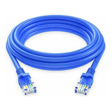 Cable De Red Ethernet 5 Metros Azul Cat 5e Interior