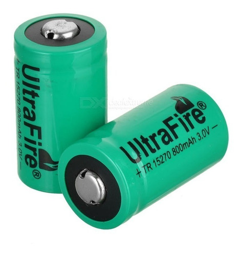 Pila Bateria Cr2 3.0v Ultrafire 800mah Tr15270 Recargable 
