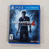 Uncharted 4 A Thief's End Ps4 Fisico Usado Retira Por Hudson