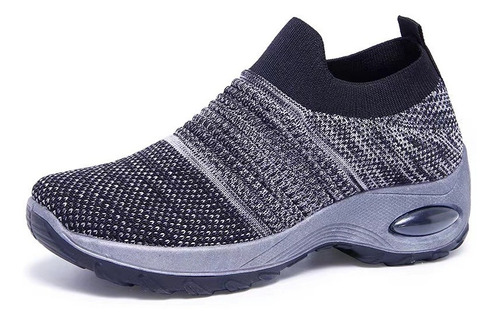 Zapatillas Mujer Cojín De Aire Ortopédicas Deportivas Gris