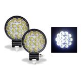 Jgo Faros Redondo 14 Led 8 Cm Blanco