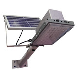 2 Pz Lampara Led Solar 60w Para Alumbrado Publico Aps60p Color Luz Blanca Fria 6500k