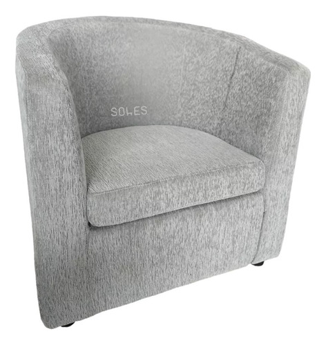 Sillon Matero Individual Tapizado Ecocuero Chenille 1 Cpo