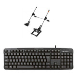 Suporte Notebook + Teclado Usb Kb-12bk C3tech Preto