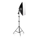 Kit De Iluminação Ecolite Greika Softbox Lampada Tripé - Biv