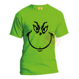 Playera Grinc Navidad Verde El Grinc Cara, Regalo Navideño