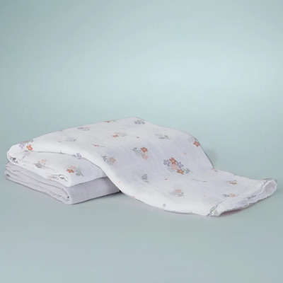 Juego de 2 Sabanitas 100% Algodón Para Bebe Pol Florecitas Super Suaves Vianney Blanco | Envío gratis