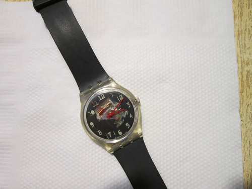 Muy Original Reloj Swatch De Mujer Caja Transparente Único