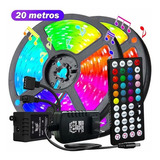 Tira De Luz Led 20m 5050 Colores Sensor De Control De Sonido