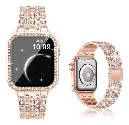 Correa Para Apple Watch Iwatch Ultra Diamond, Carcasa De Ace