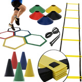 Kit Funcional Corda Escada Pvc Cone Pratos Arco Bambole Hexa