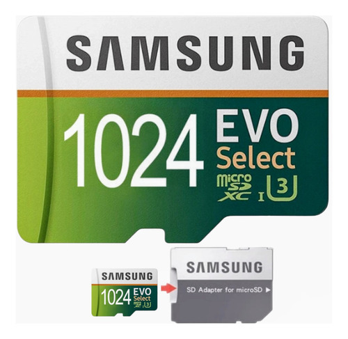 Cartão Samsung Evo Select 1024gb Memória Sdxc Card