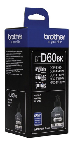 Brother Btd60bk Botella De Tinta Negra