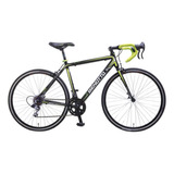 Bicicleta Ruta Benotto Ruta 570 R700 21  14v Cambios Shimano Tourney Color Negro/amarillo Neón