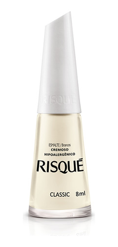 Esmalte Cremoso Risqué Branco Francesinha Classic