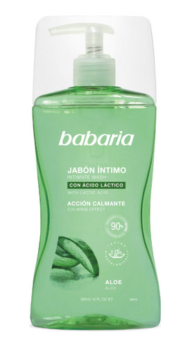 Jabón Íntimo Aloe Babaria - Ácido Láctico - Calmante × 300ml