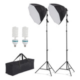 Pioneerworks Softbox Kit De Iluminacion Para Fotografia, Kit