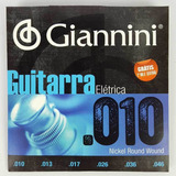 3 Jogos De Corda 010 Giannini  Para Guitarra