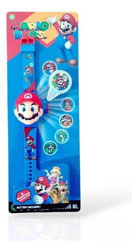 Reloj Infantil Súper Mario Bross Formato Hora Digital 