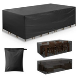 Cubierta Muebles Exterior Impermeable, Negro, 67 X37 X27.5 