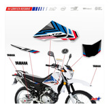 Calcos Yamaha Xtz 125 2023 Kit Completo Moto Blanca