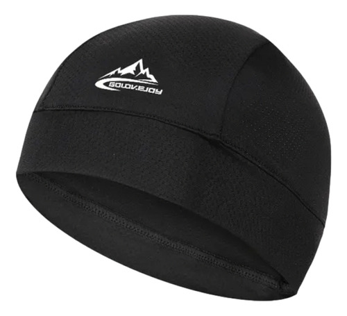 Gorro Deportivo De Ciclismo Y Motocicleta Antisudor De Secado Rápido Transpirable Anti Uv Bajo Casco Bici Ruta Mtb Color Negro