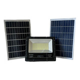 Reflector Led Solar 800w Luz Blanca Doble Panel Con Control