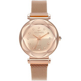 Relógio Feminino Technos Crystal Rosé 2035msb/4j + Nf-e