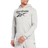 Reebok Hoody Hombre - Ri Big Stacked Logo Hood Grs