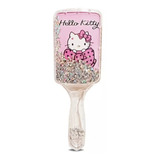 Cepillo Cuadrado Hello Kitty Kawaii Con Brillos 