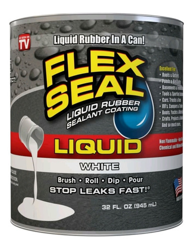 Flex Seal Sellador Liquido Color Blanco 945ml 