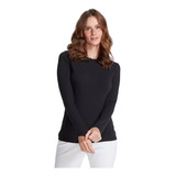 Blusa Básica Hering Manga Longa Feminina - C/ Elastano