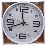 Reloj De Pared Fondo Monocolor Numeros Grandes