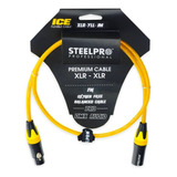 Cable Xlr 1m Balanceado Xlr-yll-1m Plug-jack Prof. Steelpro