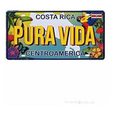 Señales - Tsosk Vintage Costa Rica Pura Vida Placa De Matríc