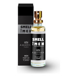 Perfume Masculino Smell For Men 15ml Amakha Paris Fragrância Ambar Amadeirado Noite Edp Fixação Spray Presente Notas