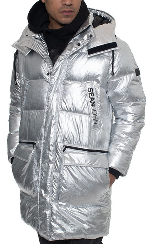 Sean John Parka Hombre Talla Grande 3xl, Silver