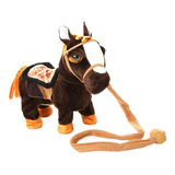 Lindo Juguete De Peluche Eléctrico Robot Caballo Suave Relle