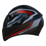 Casco Integral Moto Vertigo V50 Phantom Rojo Mate