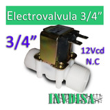 Válvula Solenoide Electroválvula Agua 3/4 12vcd N.c.