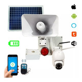 Alarma Vecinal Wifi Camara Ptz 3mp Boton Panico Solar App