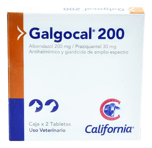 Desparasitante Galgocal 200 Color Blanco